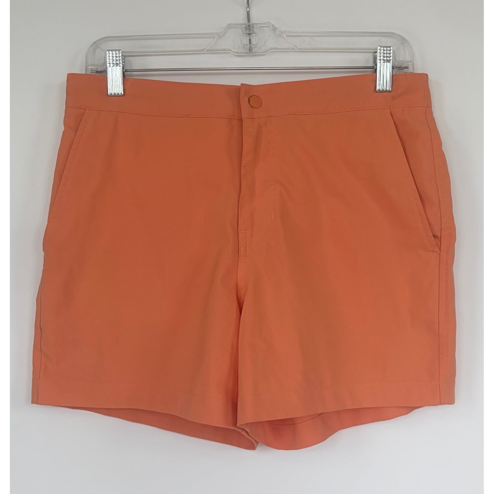 Abercrombie & Fitch Mens Stretch Hybrid Shorts‎ Orange Small 5 Inch Inseam Swim